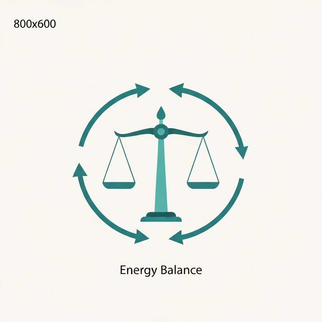 Energy balance scientific concept